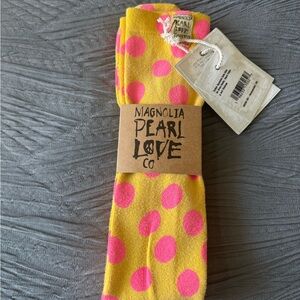 Magnolia Pearl Dots Over The Knee Sock Honeysuckle NWT